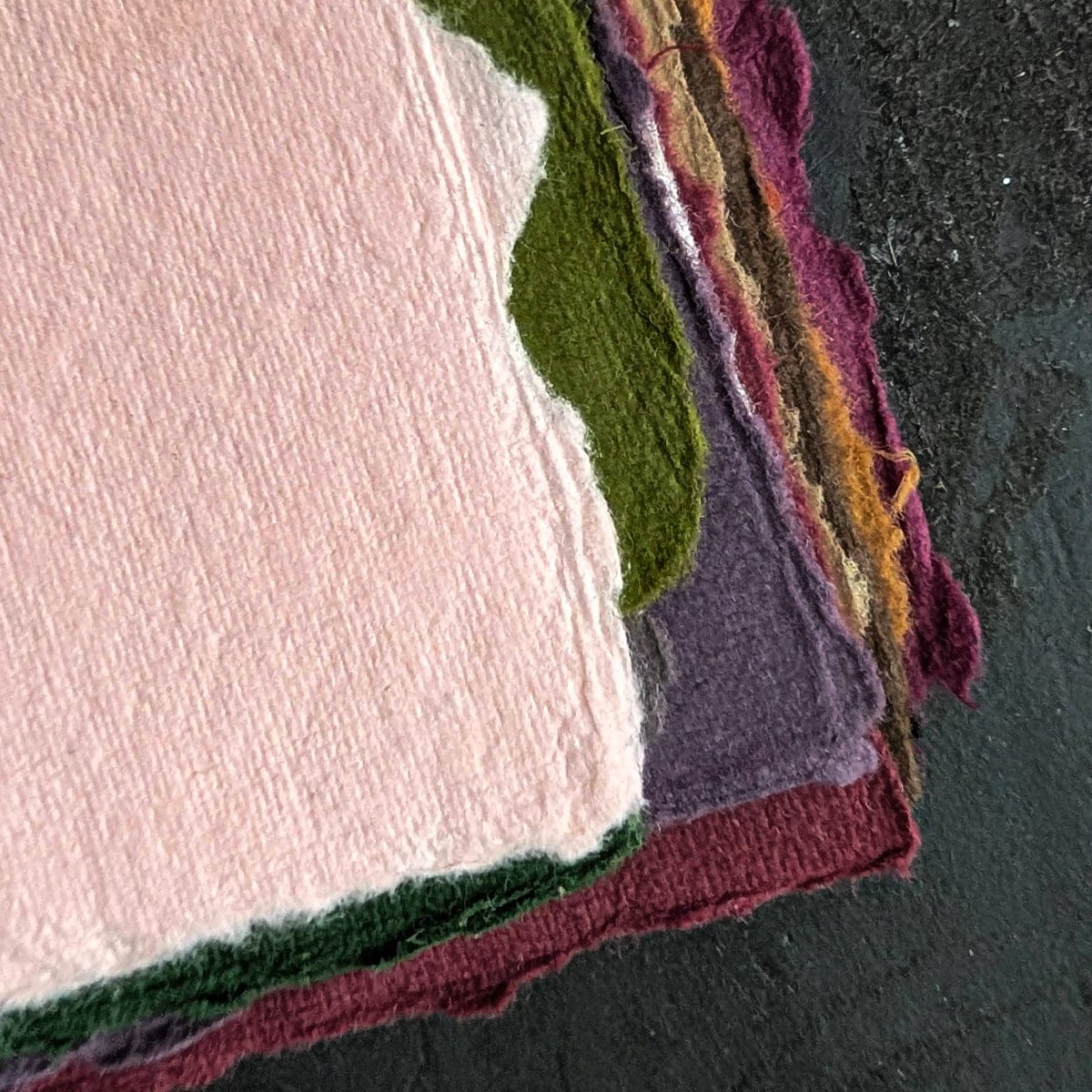 Shizen Design Pastel Paper Shizen Design - Handmade Deckle Edge Pastel Paper - Multi Colours - 25 Sheet Bundle