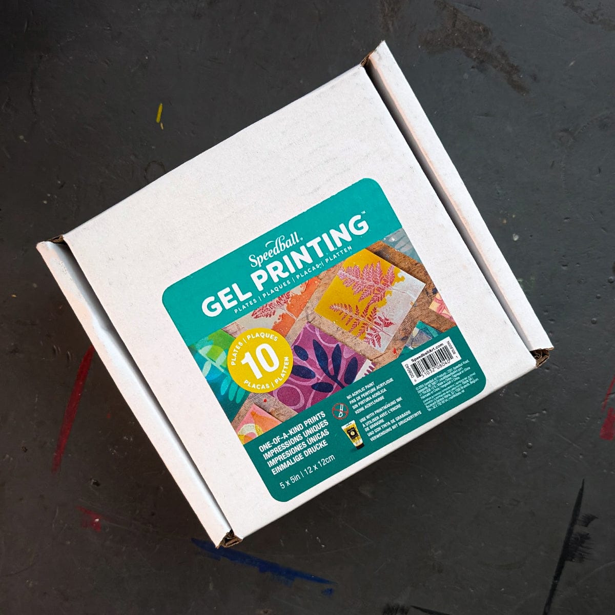 Speedball Block Printing Accessory Speedball - Gel Printing Plate - 5x5" - Box of 10