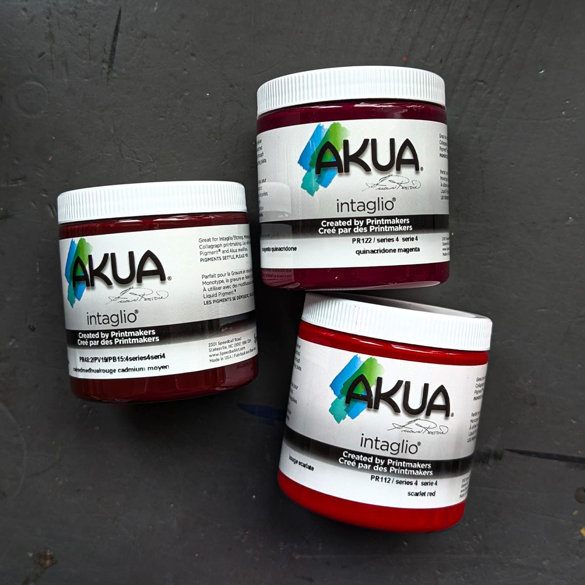 Speedball Block Printing Ink Akua - Intaglio Ink - 236mL Jars - Series 4