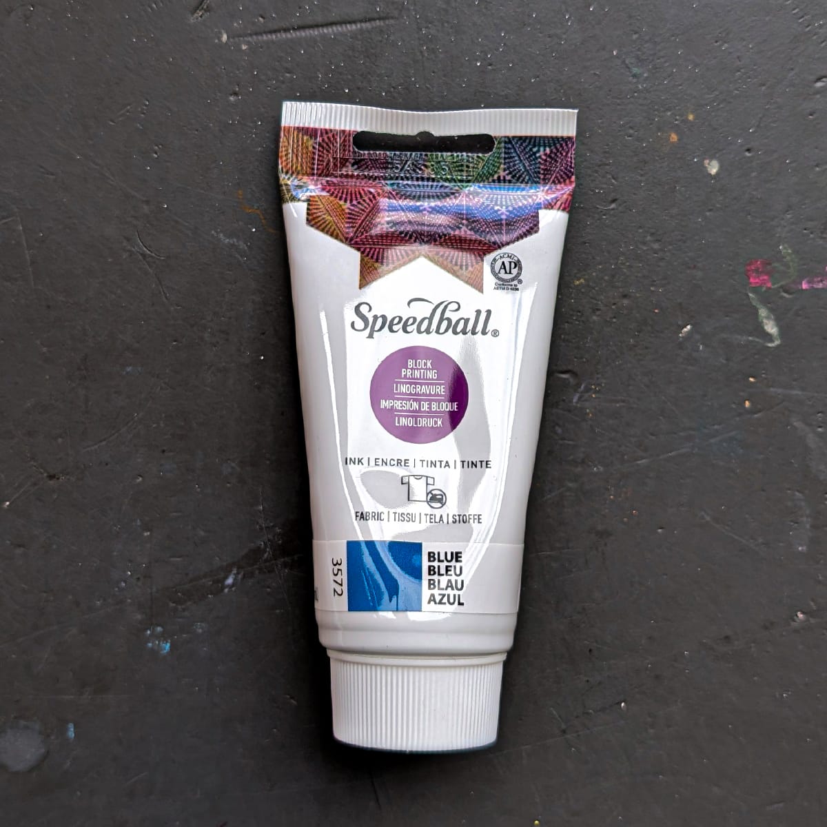 Speedball Block Printing Ink Blue Speedball - Fabric Block Printing Ink - 2.5oz Tubes