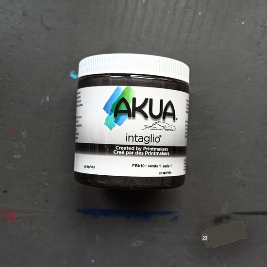 Speedball Block Printing Ink Graphite Akua - Intaglio Ink - 236mL Jars - Series 1