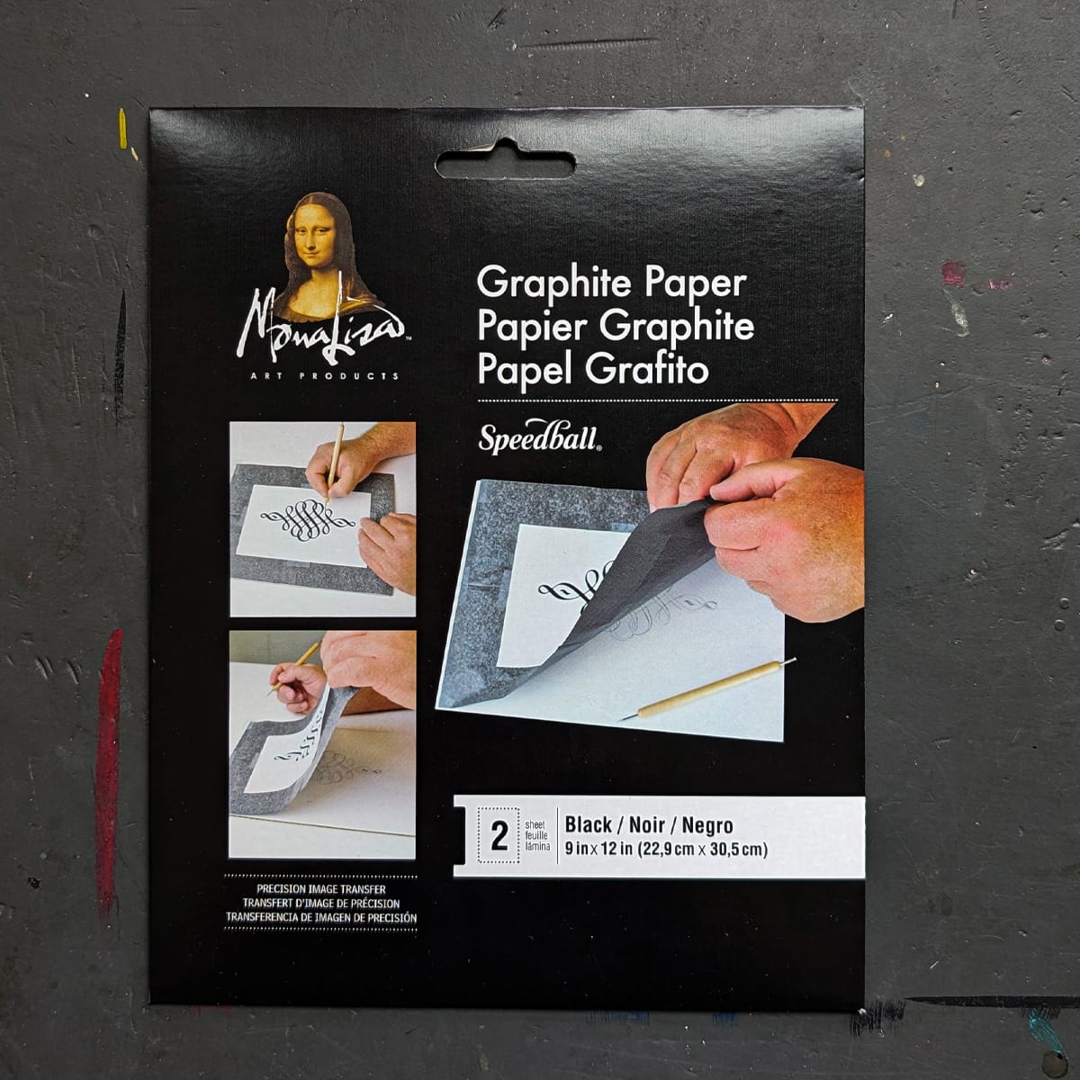 Speedball Transfer Paper Mona Lisa - Graphite Paper - 9x12" Sheet - 2 Pack