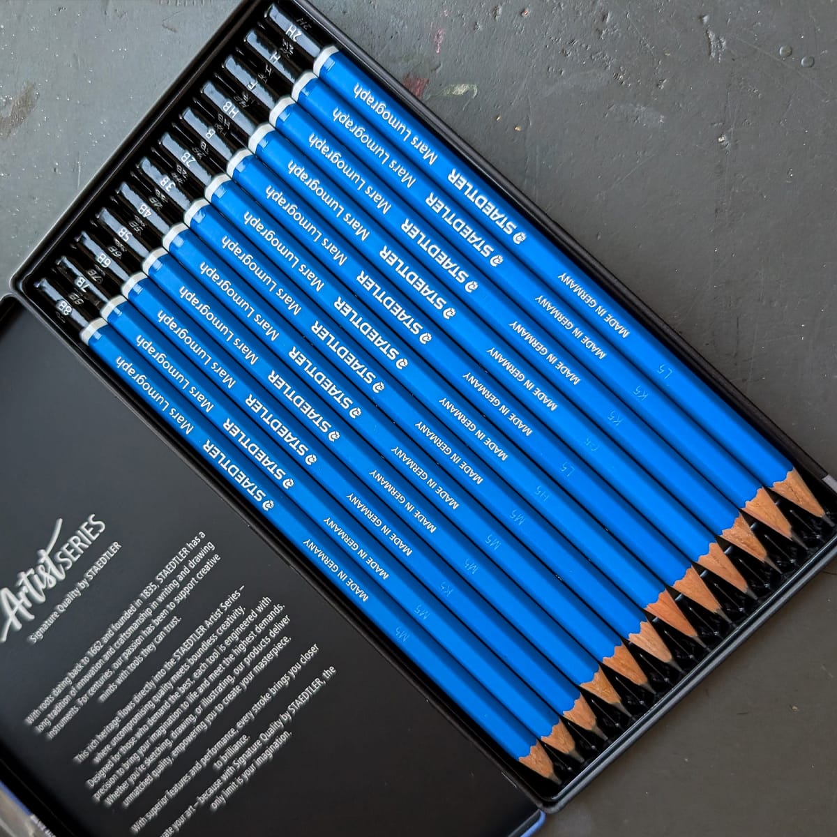 Staedtler Graphite Pencil Set Staedtler - Mars Lumograph - Graphite Pencil Set of 12 - Softer Lead Range