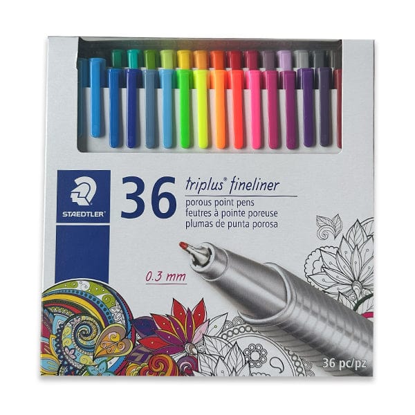 Staedtler Pigment Liner Set Staedtler - Triplus Fineliners - Set of 36 Colours - Item #334 C36 LU
