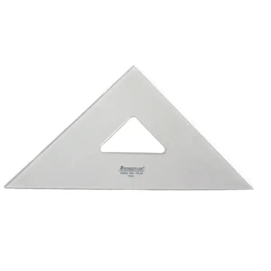 Staedtler Set Square Staedtler - Transparent Acrylic Triangle - 45/90 Degree - 8" Edge