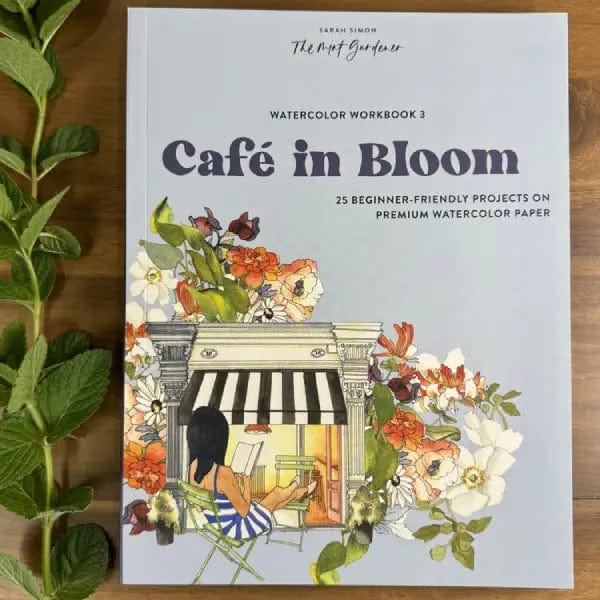 Stoneground Paint Co. Trade Book Watercolor Workbook 3: Café in Bloom by Sarah Simon