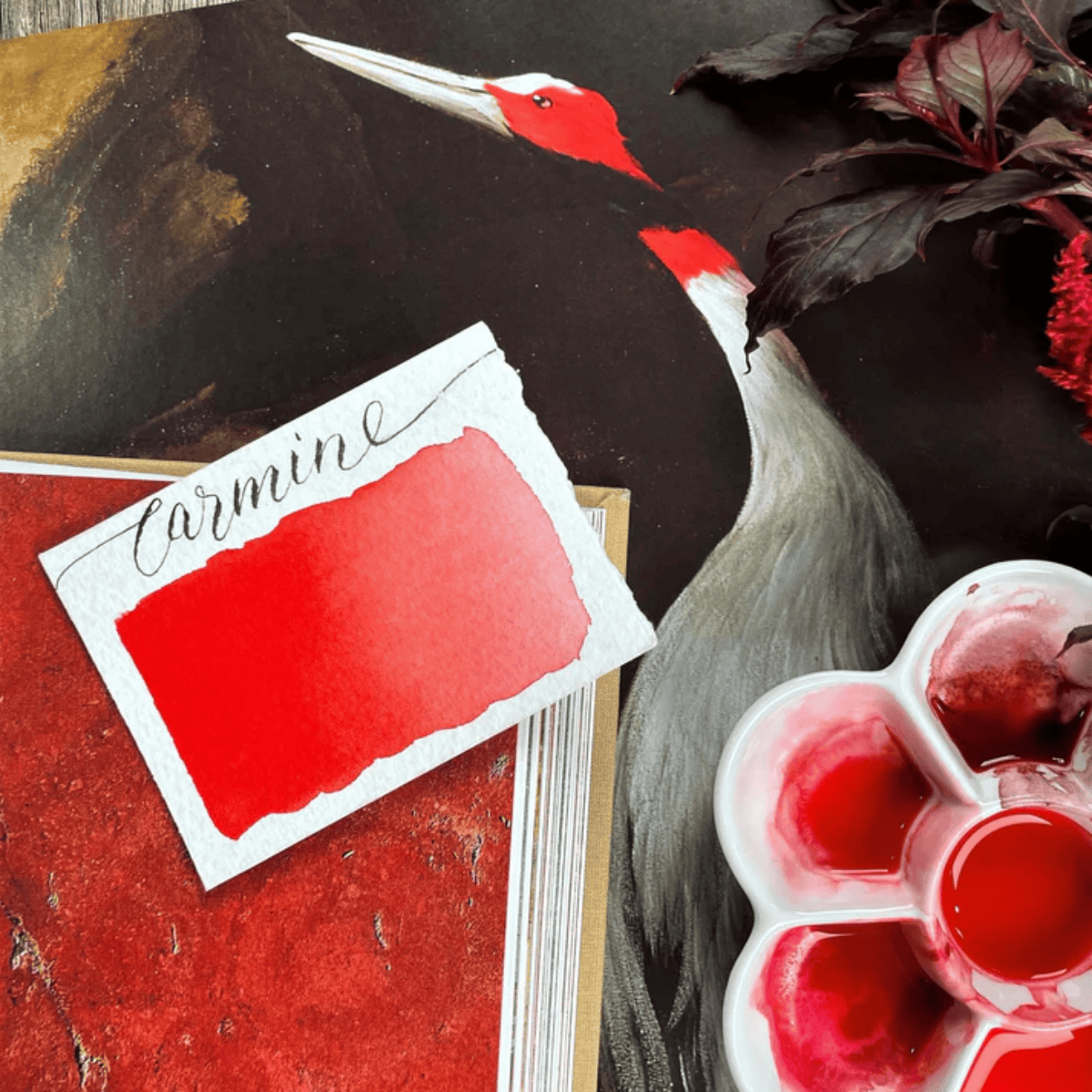 Stoneground Paint Co. Watercolour Pan Carmine Stoneground - Watercolour Half Pans - Series 4