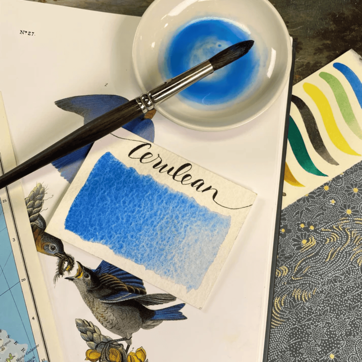 Stoneground Paint Co. Watercolour Pan Cerulean Blue Stoneground - Watercolour Half Pans - Series 4