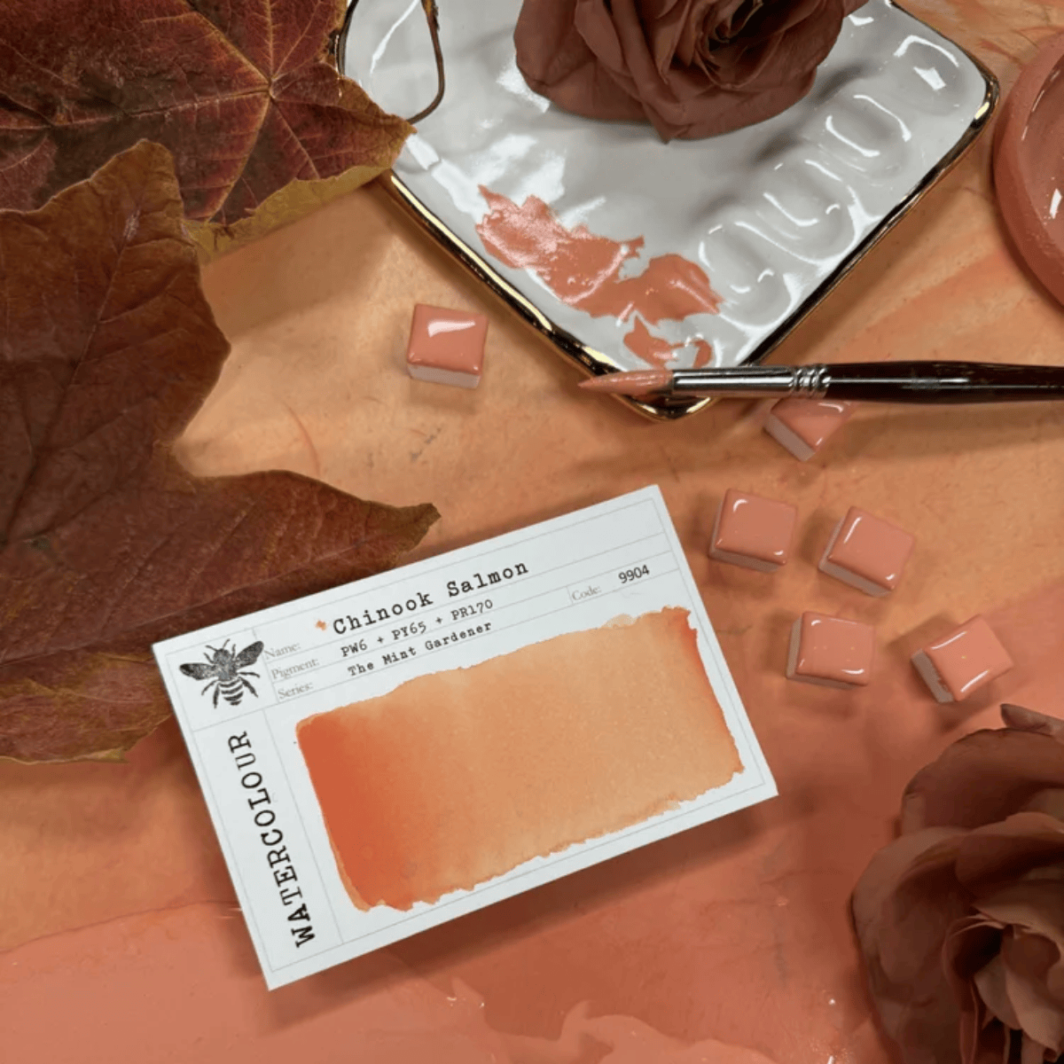 Stoneground Paint Co. Watercolour Pan Chinook Salmon Stoneground - Watercolour Half Pans - Series 3