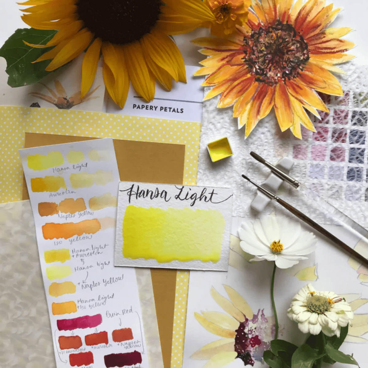Stoneground Paint Co. Watercolour Pan Hansa Yellow Light Stoneground - Watercolour Half Pans - Series 4