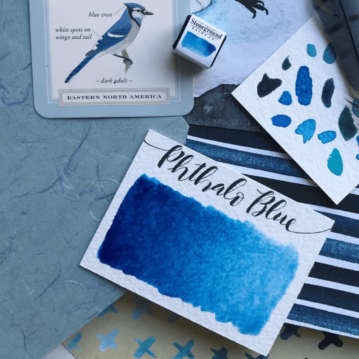 Stoneground Paint Co. Watercolour Pan Phthalo Blue Stoneground - Watercolour Half Pans - Series 3