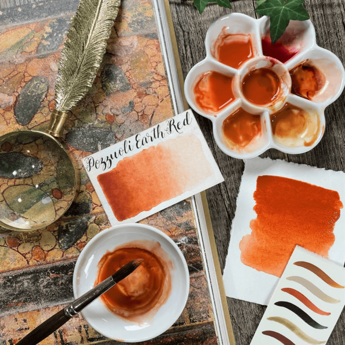Stoneground Paint Co. Watercolour Pan Pozzuoli Earth Red Stoneground - Watercolour Half Pans - Series 1