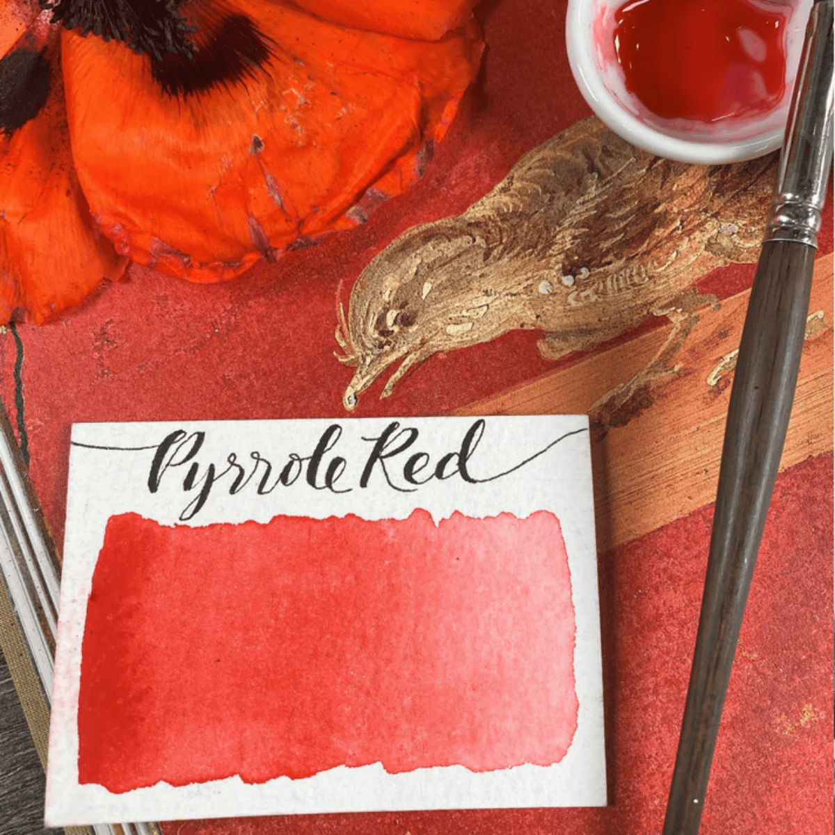 Stoneground Paint Co. Watercolour Pan Pyrrole Red Stoneground - Watercolour Half Pans - Series 3