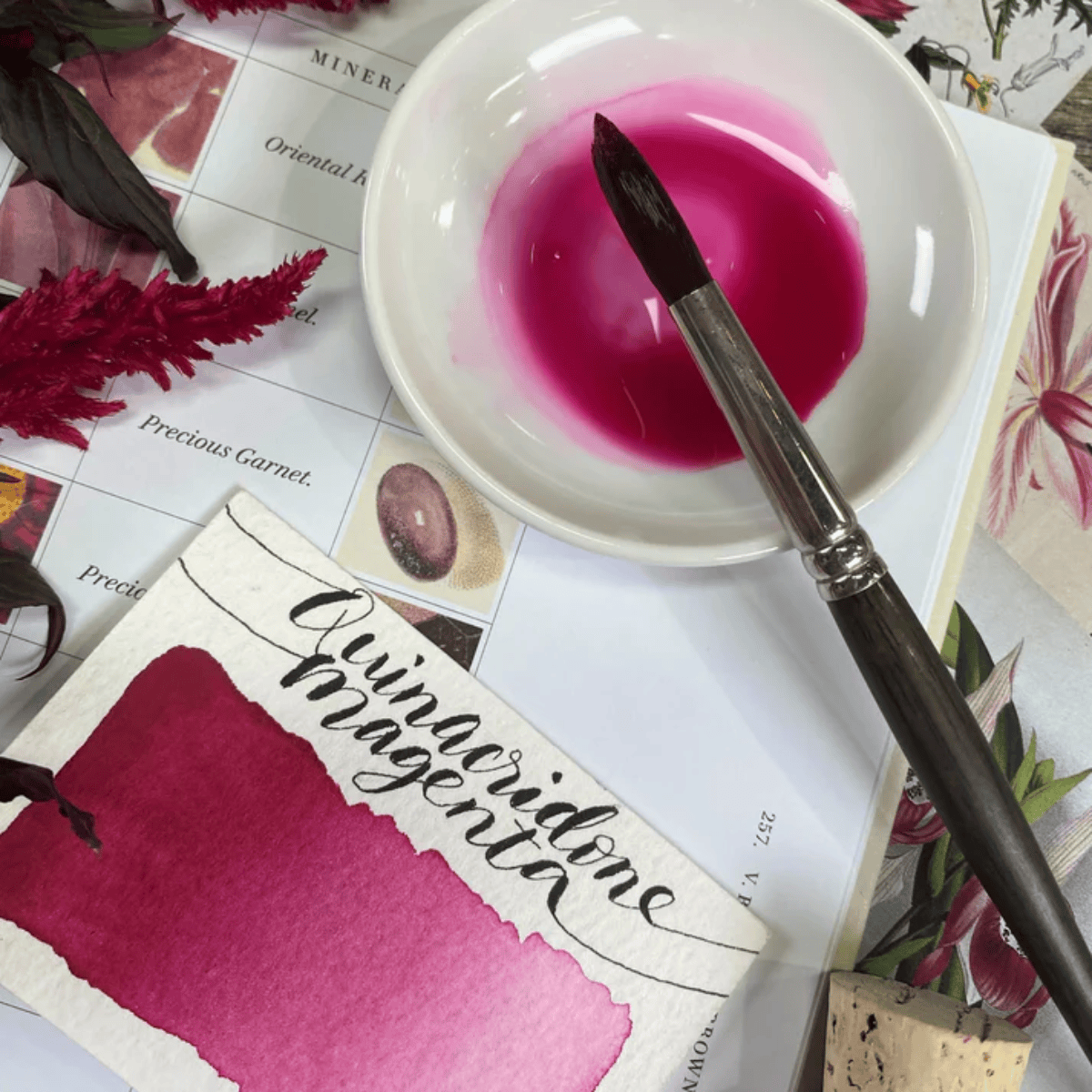 Stoneground Paint Co. Watercolour Pan Quinacridone Magenta Stoneground - Watercolour Half Pans - Series 4