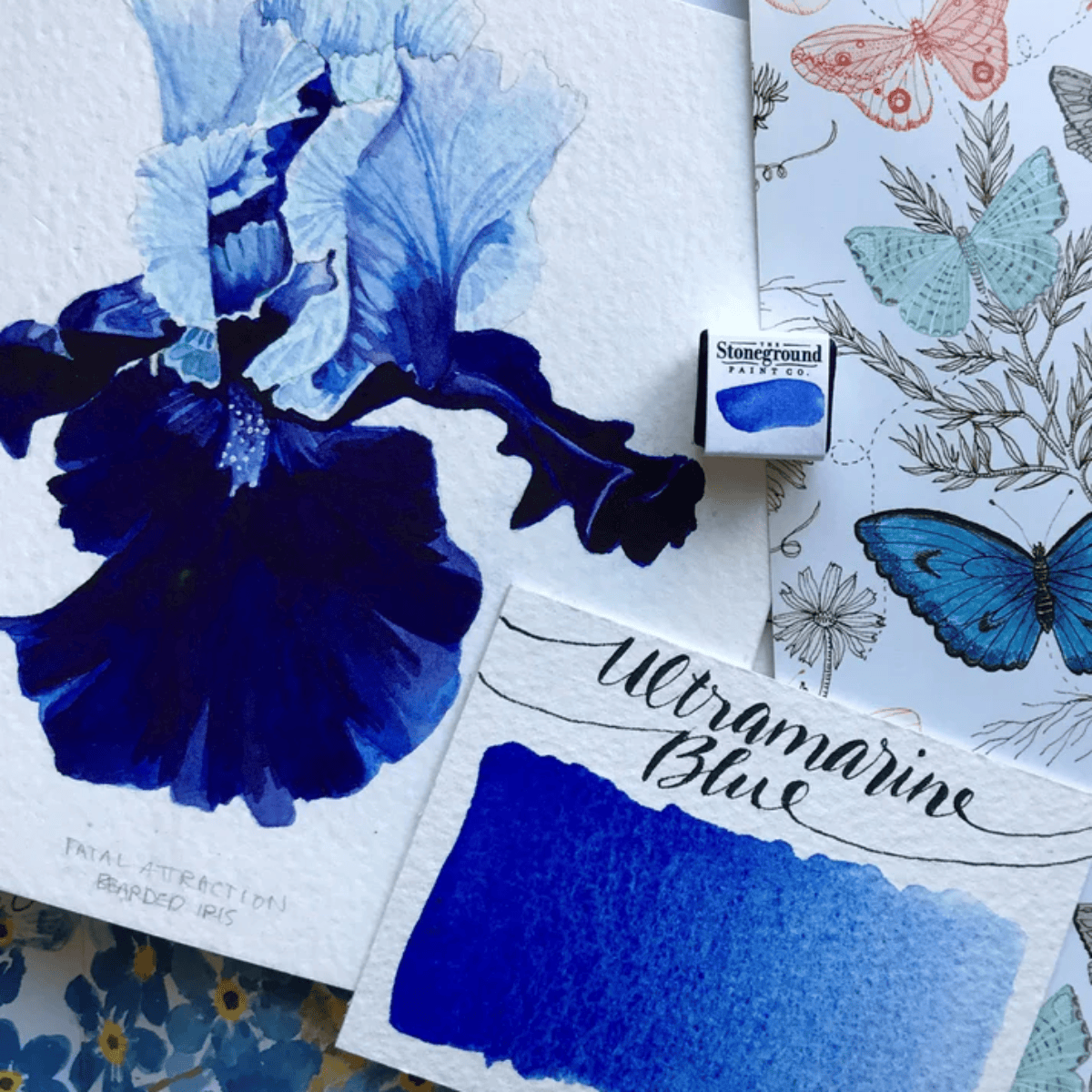 Stoneground Paint Co. Watercolour Pan Ultramarine Blue Stoneground - Watercolour Half Pans - Series 3