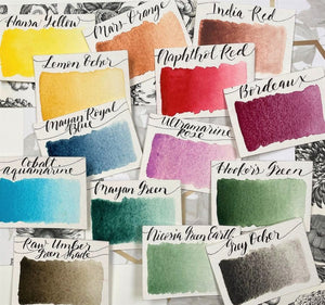 
                
                    Load image into Gallery viewer, Stoneground Paint Co. Watercolour Set Stoneground - Watercolour Half Pan Set - 14 Colours - Landscape
                
            