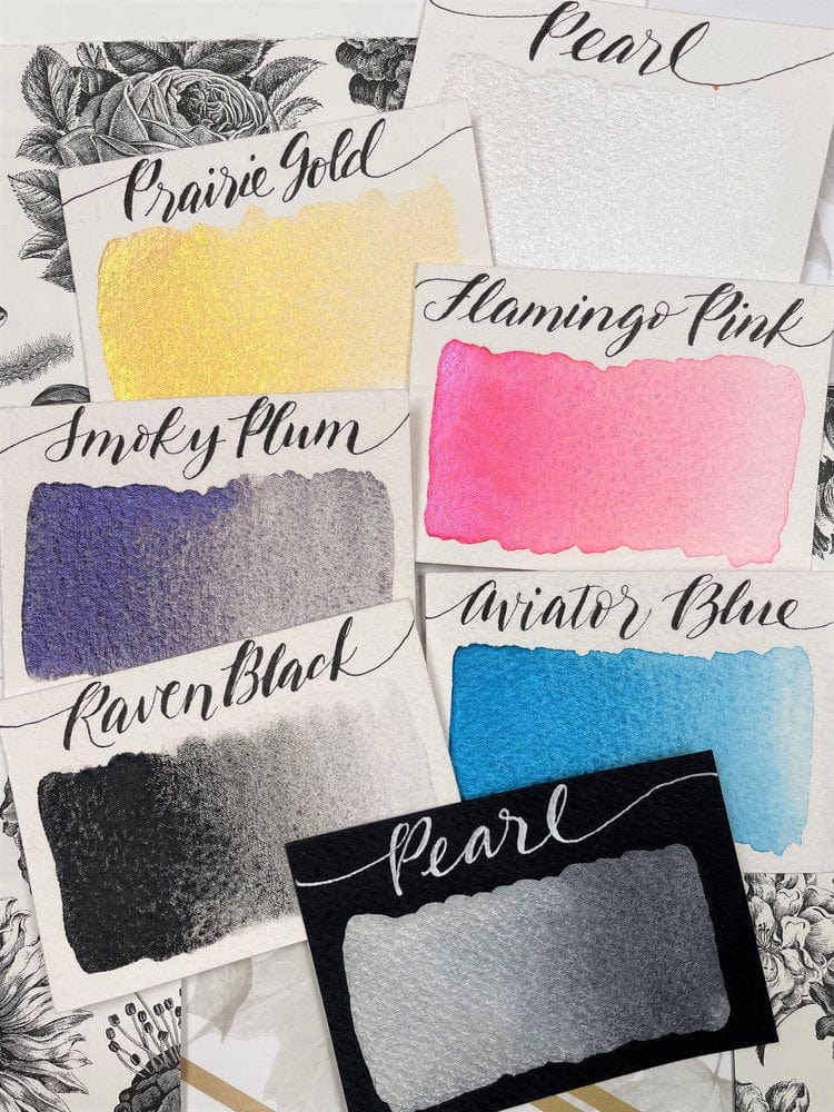 Stoneground Paint Co. Watercolour Set Stoneground - Watercolour Half Pans - Set of 6 Colours - Pearlescent Galaxy