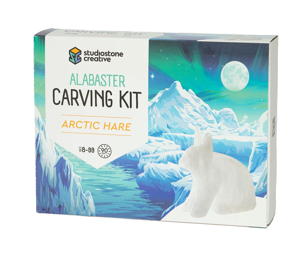 Studiostone Creative Sculpting Set Studiostone Creative - Alabaster Carving Kit - Arctic Hare