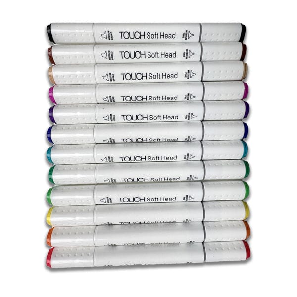 Superior Alcohol-Based Marker Set Superior - Alcohol Markers - Set of 12 Colours