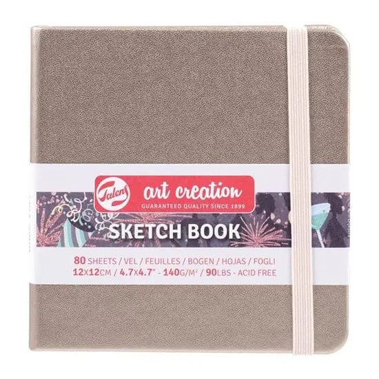 Talens Art Creation Sketchbook - Hardcover CHAMPAGNE PINK Talens - Art Creation - Sketch Book - 12x12cm - Square - 80 Sheets