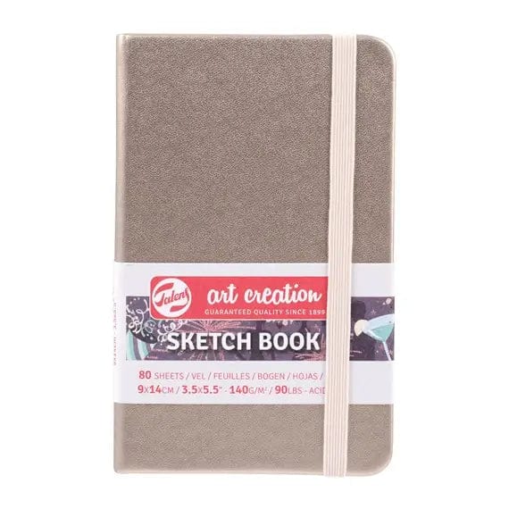 Talens Art Creation Sketchbook - Hardcover CHAMPAGNE PINK Talens - Art Creation - Sketch Book - 9x14cm - Small Profile - 80 Sheets