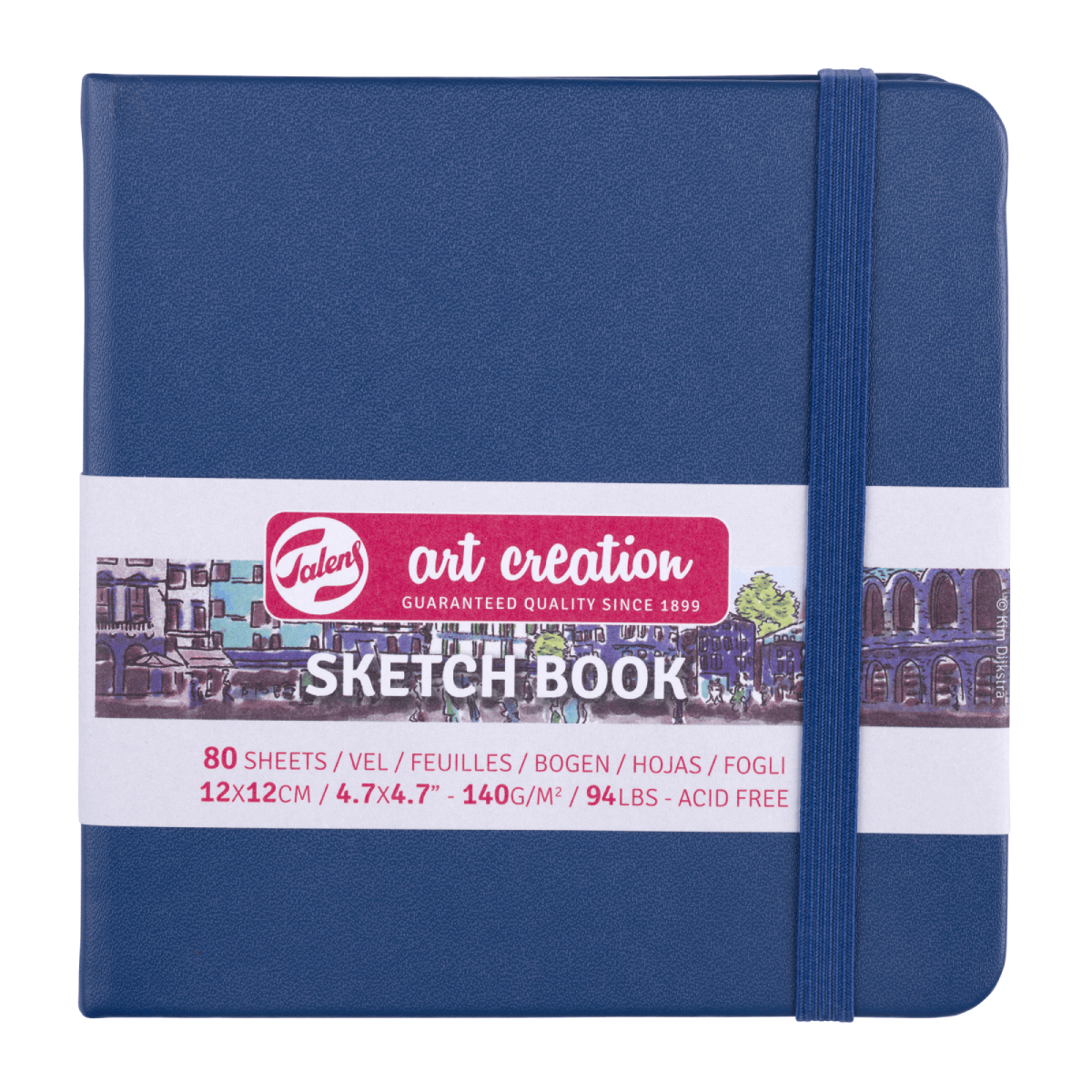 Talens Art Creation Sketchbook - Hardcover Navy Blue Talens Art Creation - Sketch Book - 12x12cm - Square