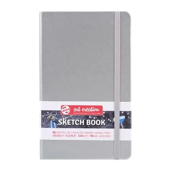 Talens Art Creation Sketchbook - Hardcover SHINY SILVER Talens - Art Creation - Sketch Book - 13x21cm - Profile - 80 Sheets
