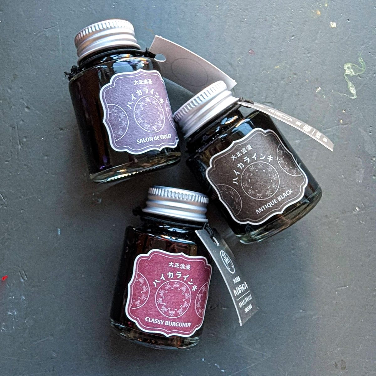 Teranishi Chemical Industry Co. Calligraphy Ink Guitar - Taisho Romance - High Colour Fountain Pen Ink - 40mL Bottles