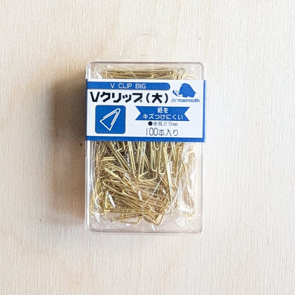 The Japanese Paper Place Paper Clip Mammoth - V-Shaped Paper Clips -Large