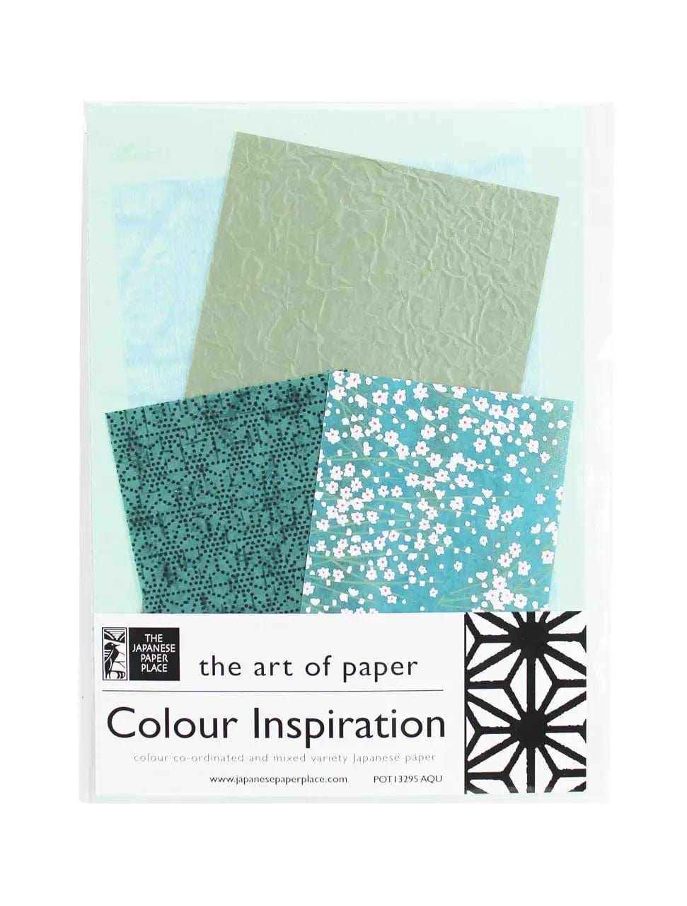 Load image into Gallery viewer, The Japanese Paper Place Paper Potluck The Japanese Paper Place - Colour Inspiration - Aqua - Variety Pack - Item #POT13295

