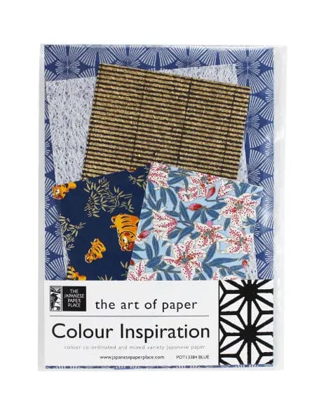 Load image into Gallery viewer, The Japanese Paper Place Paper Potluck The Japanese Paper Place - Colour Inspiration - Blue - Variety Pack - Item #POT13384
