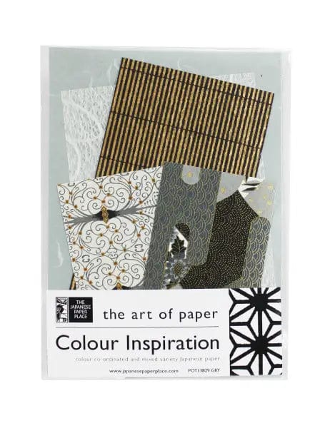 The Japanese Paper Place Paper Potluck The Japanese Paper Place - Colour Inspiration - Grey - Variety Pack - Item #POT13829