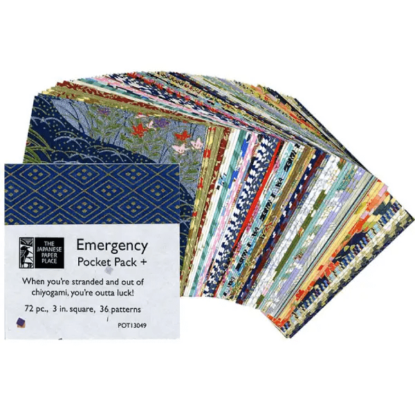 The Japanese Paper Place Paper Potluck The Japanese Paper Place - Emergency Pocket Pack Plus - 72 Sheets - Item #POT13049