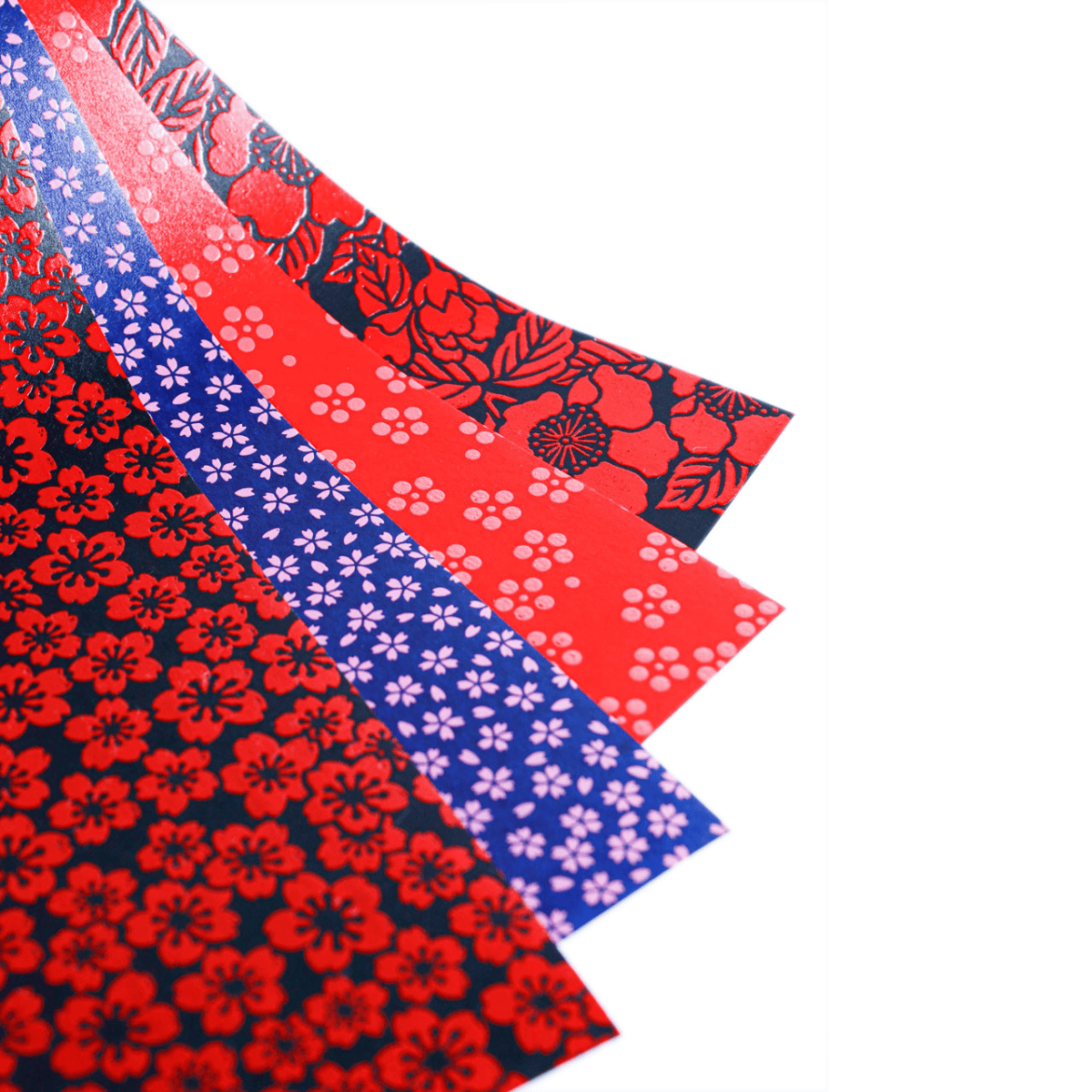 The Japanese Paper Place Paper Potluck The Japanese Paper Place - Paper Potluck - Lacquered Yuzen Collection - Floral - Set of 4