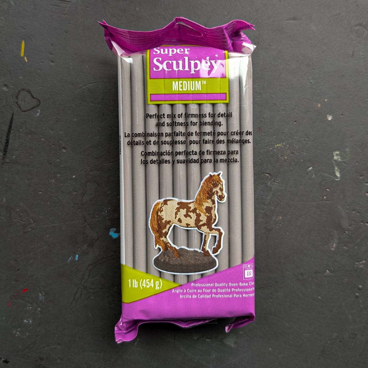 The Polymer Clay Shop Polymer Clay Grey Super Sculpey - Polymer Clay - Medium Blend - 454g Blocks