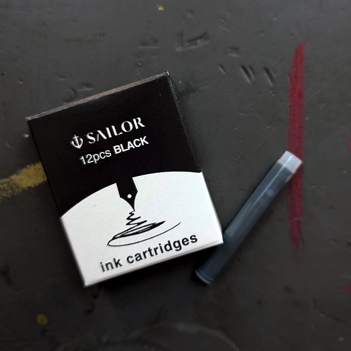 The Sailor Pen Co. Ink Cartridge Black Sailor - Ink Cartridge Refills - 12 Packs
