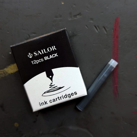 The Sailor Pen Co. Ink Cartridge Black Sailor - Ink Cartridge Refills - 12 Packs