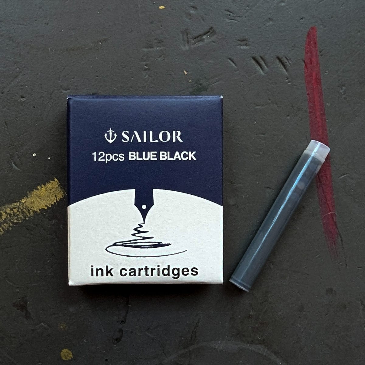 The Sailor Pen Co. Ink Cartridge Blue Black Sailor - Ink Cartridge Refills - 12 Packs