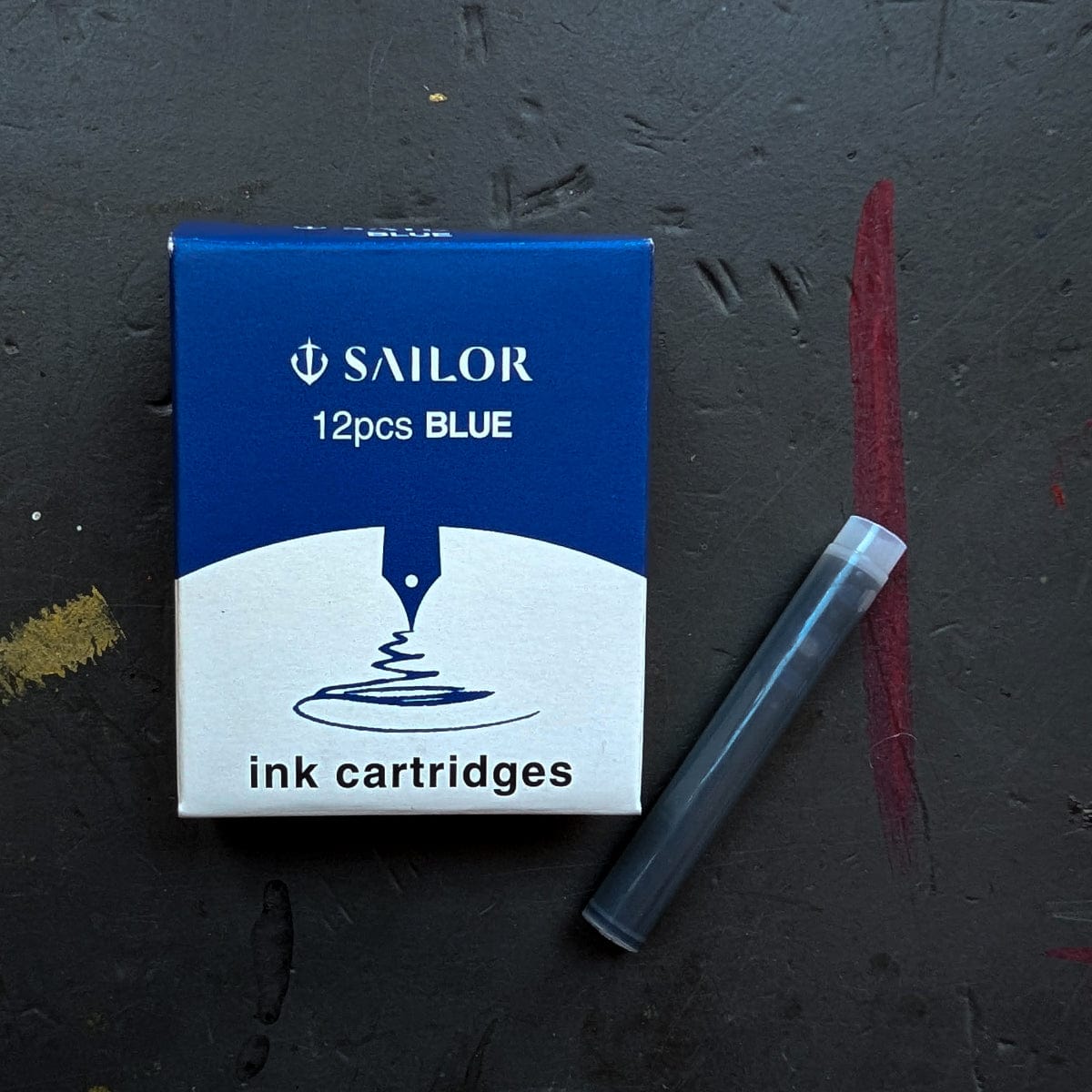 The Sailor Pen Co. Ink Cartridge Blue Sailor - Ink Cartridge Refills - 12 Packs