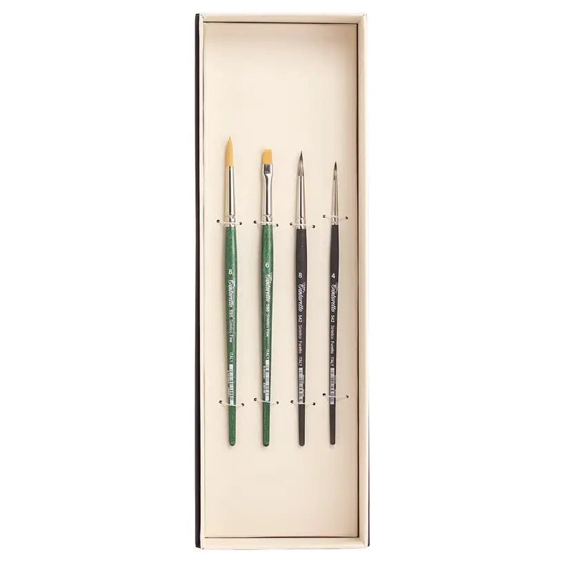 Tintoretto Synthetic Brush Set Tintoretto - Signature Artist Kit: Enzo Forgione - 4 Piece Watercolour Brush Set - Item #7919