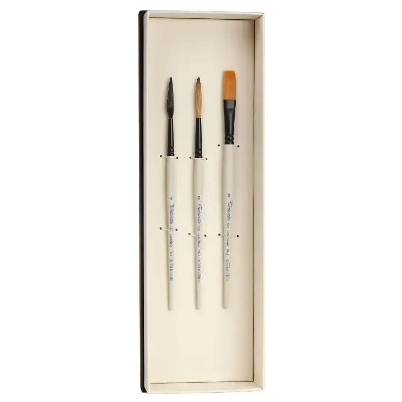 Tintoretto Synthetic Brush Set Tintoretto - Signature Artist Kit: Il Letterista - 3 Piece Watercolour Brush Set - Item #7918