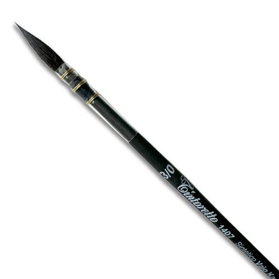 Tintoretto Synthetic Brush Tintoretto - Synthetic Squirrel Brush - Series 1407 - Round Mop - Size 3/0