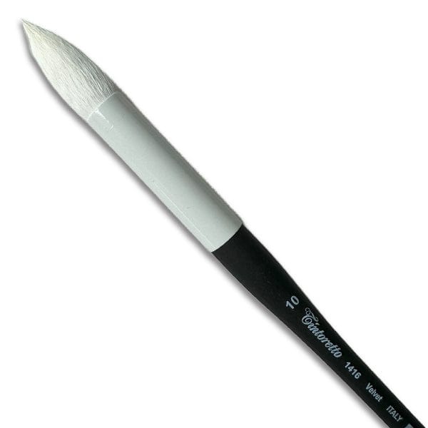 Tintoretto Synthetic Brush Tintoretto - Velvet Synthetic Brush - Series 1416 - Round - Size 10