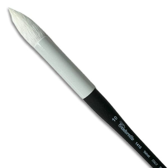 Tintoretto Synthetic Brush Tintoretto - Velvet Synthetic Brush - Series 1416 - Round - Size 10