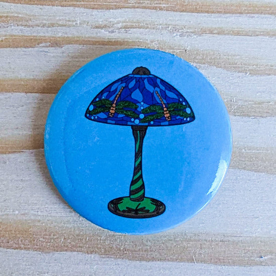 Today is Art Day Button pins Dragonfly Table Lamp Today is Art Day - Famous Art Pin-Back Buttons