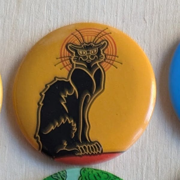 Today is Art Day Button pins Le Chat Noir Today is Art Day - Famous Art Pin-Back Buttons