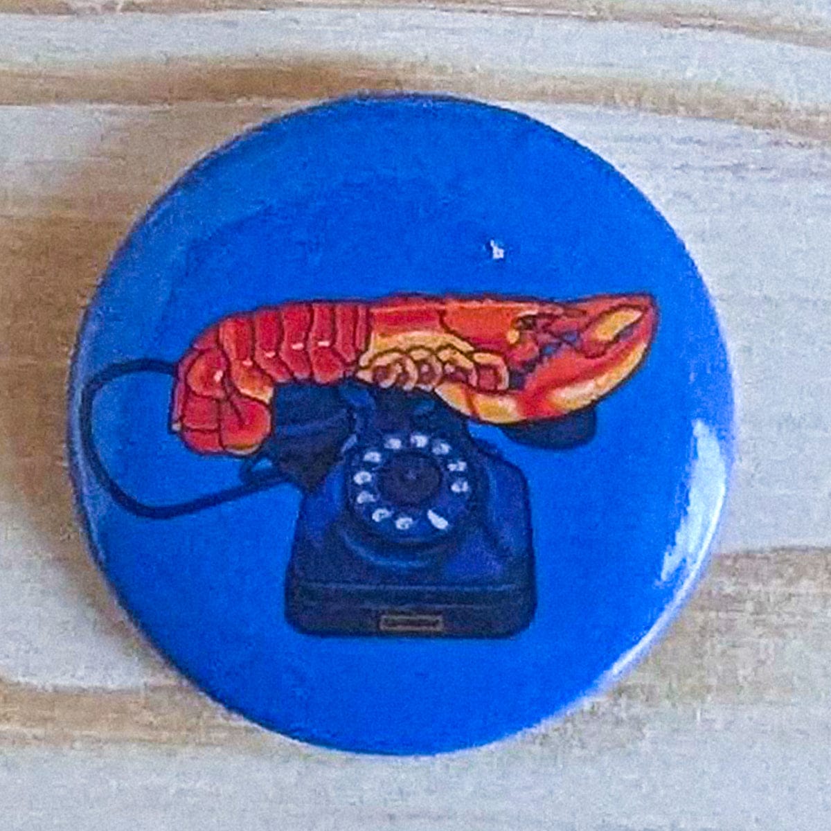 Today is Art Day Button pins Lobster Telephone Today is Art Day - Famous Art Pin-Back Buttons