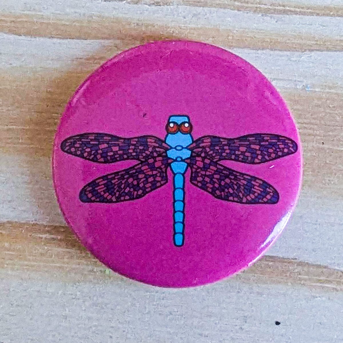 Today is Art Day Button pins Purple Dragonfly Today is Art Day - Famous Art Pin-Back Buttons