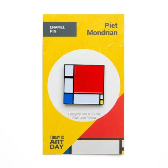 Today is Art Day Enamel Pin Composition II in Red Blue and Yellow Today is Art Day - Enamel Pins