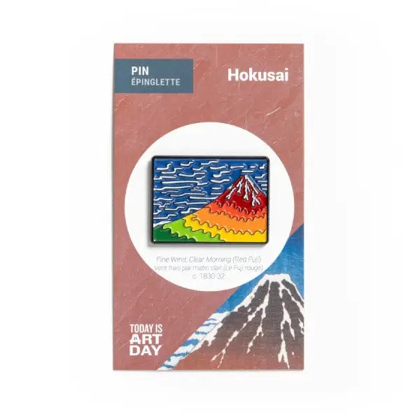 Today is Art Day Enamel Pin Fine Wind Clear Morning (Red Fuji) Today is Art Day - Enamel Pins